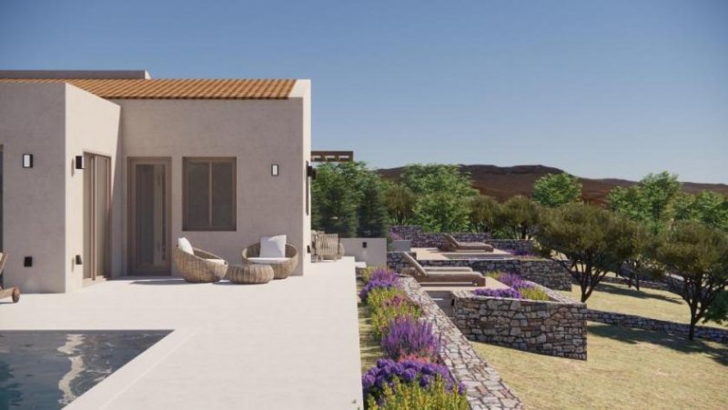 Erfi Kreta, Erfi - Projekt: Bungalow mit Swimmingpool und Meerblick im Olivenhain Haus kaufen